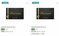 Flipkart - 11% off on Westside GV (2500gv at 2219 + 100sc)