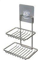 Stainless steel 2 layer Sink Soap Holder