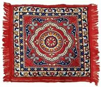 Velvet Door Mat (Red, Large)