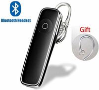 GWALBROS K1 Stylish,Single Ear Wireless Bluetooth Headset Universal Earphone_01 Bluetooth Headset (Black, True Wireless)