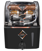 Kinsco Aqua Punch 15 L RO + UV + UF + Copper + TDS Control Water Purifier with Prefilter  (Black)