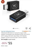 YellowCult USB 3.0 & 3.1 Converter Type C OTG Adapter