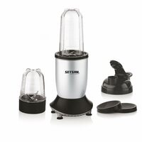 SETSAIL Juicer Mixer Grinder Nutri Blender Smoothie Maker Masala Grinder Set 550W Heavy Duty 22000 RPM Copper Motor with Stainless Steel Blades Silver/Black