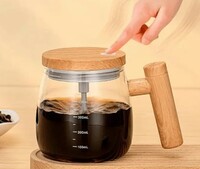 LAVITRA Electric High Speed Self Stirring, Glass Mixing Cup Self Stirring Coffee Plastic Coffee Mug  (500 ml)