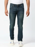Pepe Jeans Men Slim Mid Rise Blue Jeans