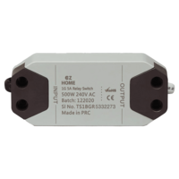 TATA POWER EZ HOME 5 Amps Relay Switch (1 Gang, Google and Alexa Voice Assisted, DLS01, Grey)