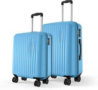 SAFARI Hard Body Set of 2 Luggage 4 Wheels - Glimpse Pro Set of 2 (Small 56cm | Medium 69cm) - Blue