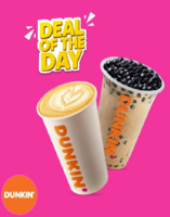 Paytm X Dunkin :- B1G1 Free Beverage Offer .