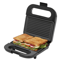 BAJAJ SWX 6 800W 2 Slice Sandwich Maker with Non Stick Coating Plates (Black)
