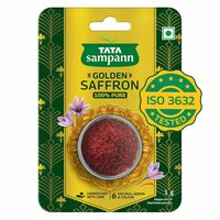 Tata Sampann Golden Saffron, 1g, Natural Aroma & Colour, Pure Kesar, ISO 3632 Tested