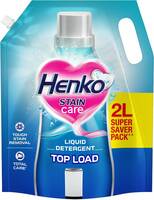 Henko Stain Care Detergent Liquid Top Load Liquid Detergent (2 L)