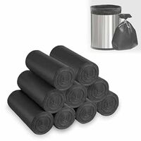 GLUN® Garbage Bags 21x19 Inch Medium Size, 30 Bags X 9 Rolls (270 Count) Black Color, For Dry & Wet Waste Trash Bag, Durable & Leak Proof 