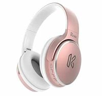 Klikk Rock On 101 Bluetooth Wireless Over Ear Headphones with Mic, 30 Hours Playback, Aux & Sd Card, Voice Assistant Support with Foldable & Rotatable Compact Design (Rose Gold)