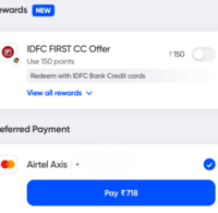 Swiggy Instamart 25% OFF using IDFC First CC Rewards Offer