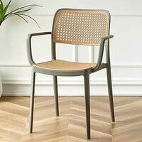 INNOWIN Mirra Chair for Dinning Room, Cafeteria, Arm Chair | Grey