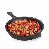 Add2cart Smooth cast Iron Fry pan,  Black