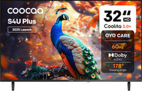 Coocaa S4U Plus 80 cm (32 inch) HD Ready LED Smart Coolita TV 2025 Edition  (32S4U Plus)