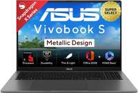ASUS Vivobook S16 (2025) with Office 2024 + M365 Basic Metal Body Qualcomm Snapdragon X - (16 GB/512 GB SSD/Windows 11 Home)