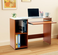 [Apply ₹250 Coupon] Green Soul Murray Computer Table for Home - Study Table for Students, Work Table for Adults & Professionals with Keyboard Tray, Storage Shelves | Natural Teak | 3 Years Warranty