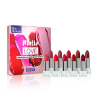 Blue Heaven Set Of 10 Matte Love Long Lasting Hydrating Mini Lipsticks - 1.3g Each
