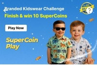 Flipkart: 3 clothing challenges - free 30 supercoins (2 women +1 kids) (user specific )