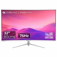 ZEBRONICS AC32FHD LED Curved 75Hz 80Cm (32") (81.28 Cm) 1920x1080 Pixels FHD Resolution Monitor Apply ₹300 coupon