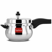 Lifelong Stainless Steel Curve Pressure Cooker (5L) (Silver)