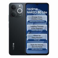 realme NARZO 80 Lite 4G (Obsidian Black, 4GB+64GB) | 6300mAh Segment's Biggest Battery