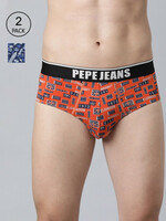 Buy Pepe Jeans Men Set Of 2 Printed Anti Microbial Basic Briefs - Briefs for Men 20640026 | Myntra