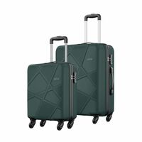 Safari Pentagon Pro 8 Wheels 55Cm Cabin Trolley Bag Hard Case Polypropylene, 360º Wheeling Carry on Luggage for Men & Women, Travel Bag, Suitcase for Travel, Trolley Bags for Travel, Cyan