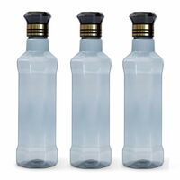 HW Kitchen Plastic Water Bottle I Water Bottle 1 Ltr | Pack of 3 (Apply 40% off coupon)
