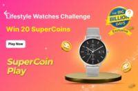 Flipkart Supercoin 8 New Challenge 3×20+1×10+15×4 = 130 Supercoins