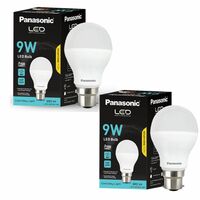 Panasonic 9 Watt LED Bulb, B22 Base 9W Light For Home, 25000+ (Pack of 2)