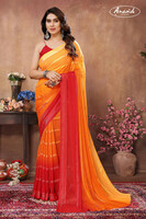 Anand Sarees Embellished, Self Design, Ombre Satin Saree 