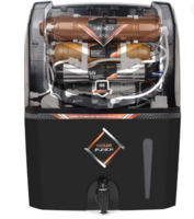 Kinsco Aqua Punch 15 L RO + UV + UF + Copper + TDS Control Water Purifier with Prefilter  (Black)