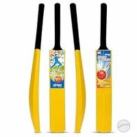 Ankit Toys & Games Cricket Bat Ball Set No. 4 73 * 9 cm for Youth and Beginners, Ideal for Outdoor Play, Backyard Matches, and Skill Development Suitable for Ages 3+ (Yellow