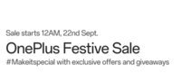 OnePlus Festive Sale : Sale starts 12AM, 22nd Sept + Diwali Bonus Drop Gift Code @19