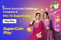 Flipkart: Ethnic kurta challenge: free 10 super coin 