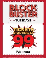 PVR INOX Blockbuster Tuesdays (16th September 2025) Tickets starting from 99/149.