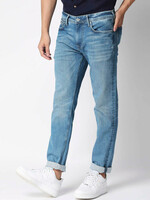 Buy Pepe Jeans Men Blue Slim Fit Low Distress Light Fade Stretchable Jeans