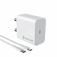 LAPCARE Adopt Type C 24W PD Charger with Type-C to Type-C Cable for Android,iPhone 14/14 Plus/ 14 Pro/ 14 Pro Max, iPhone 13/13 Pro/13 Pro Max/13 Mini, 12/12 Mini/ 12 Pro Max, iPhone 11 Series (White)