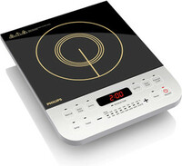 PHILIPS 2100 W Induction Cooktop Push Button  (Black, HD4928/01)