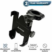 Autozap Handlebar Bike Mount HoldeMetal Body 360 Degree Rotating Mobile Phone Holder Bike Mobile Holder on Flipkart