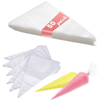 Hazel Plastic Disposable Piping Bag, 50 pcs