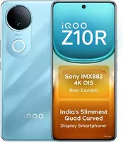 iQOO Z10R 5G (Aquamarine, 8GB RAM, 128GB Storage) | 32MP 4K Selfie Camera | Quad-Curved AMOLED Display