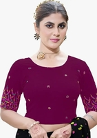 Bazaar : Blouse with Embroidered Sleeves 