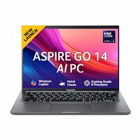 Acer Aspire Go 14, Intel Core Ultra 5 125H (14th Gen),16GB DDR5 RAM/512GB SSD, Win 11, MS Office, Steel Gray