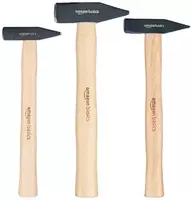Amazon Basics Machinist Hammer Wood Handle 3 Pcs Set 300/500/1000 GM