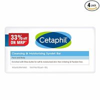 Cetaphil Cleansing Moisturizing Syndet Bar 4x100gm