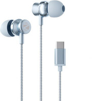 ZEBRONICS Zeb-Buds C10, with In-Line Mic, Type-C, 10mm Drivers, Deep Bass, Metallic Design Wired  (Light Blue, In the Ear)